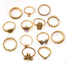 Boho Vintage Rings Set