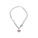 Love Pearl Chain Necklace Bracelet Jewelry