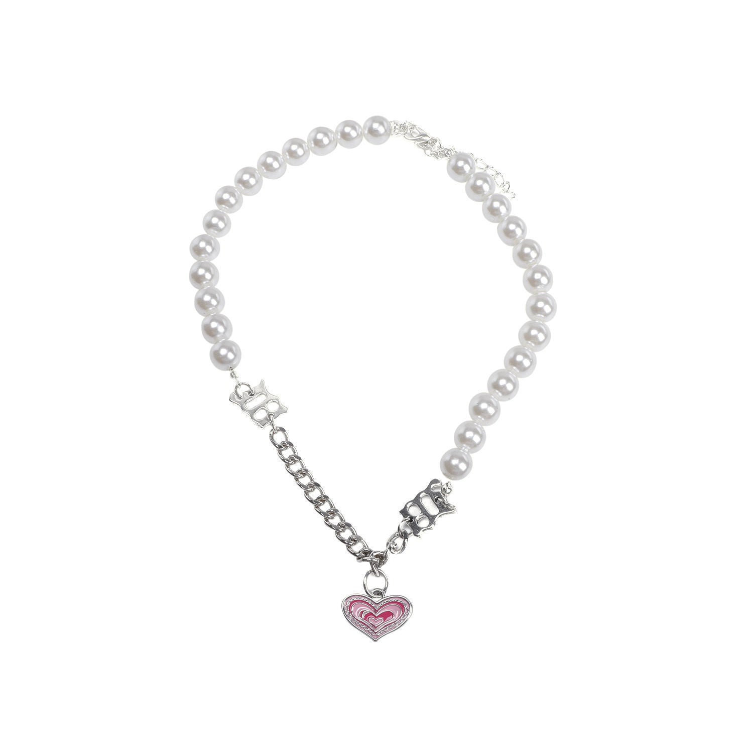 Love Pearl Chain Necklace Bracelet Jewelry